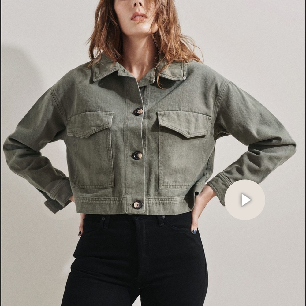 The Rita Row Edda khaki jacket army green size small